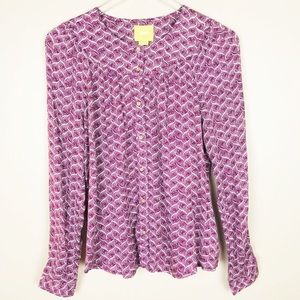 ANTHROPOLOGIE | Maeve Button Down Blouse